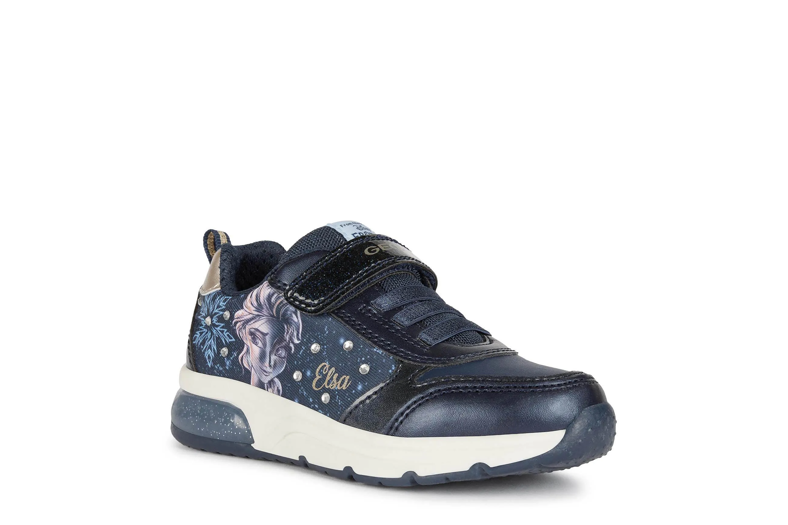 Geox Kids Trainers | Elsa Spaceclub Velcro | Navy