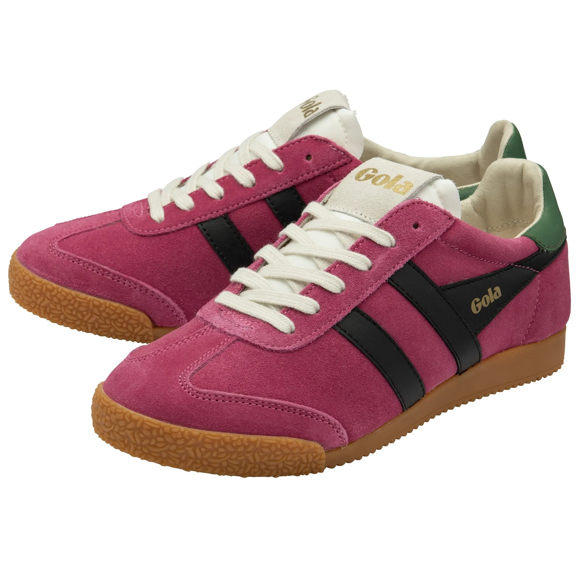 Gola Womens Trainer Elan Fuchsia/Black/Evergreen