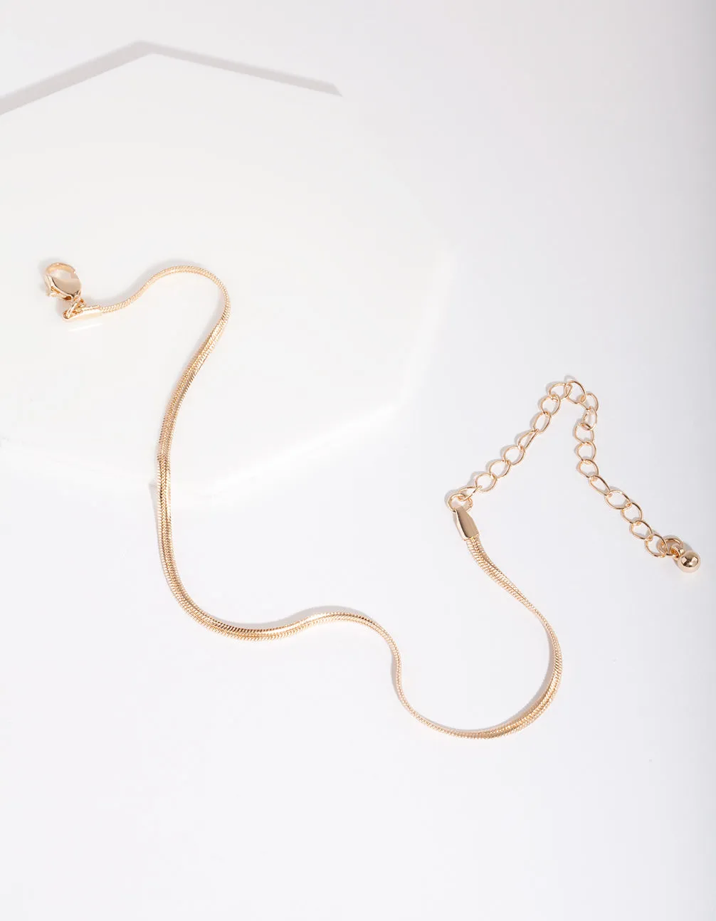 Gold 2mm Snake Chain Anklet