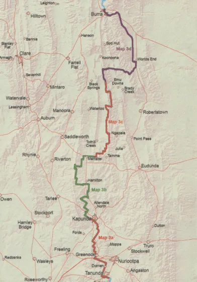 Heysen Trail Map 3: Tanunda to Burra