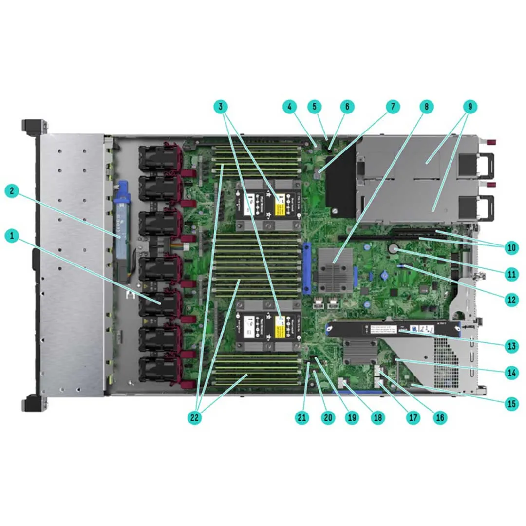 HPE ProLiant DL360 Gen10 4208 2.1 GHz 8-core 1P 16GB-R S100i NC 4-LFF 500W Server | P19776-B21