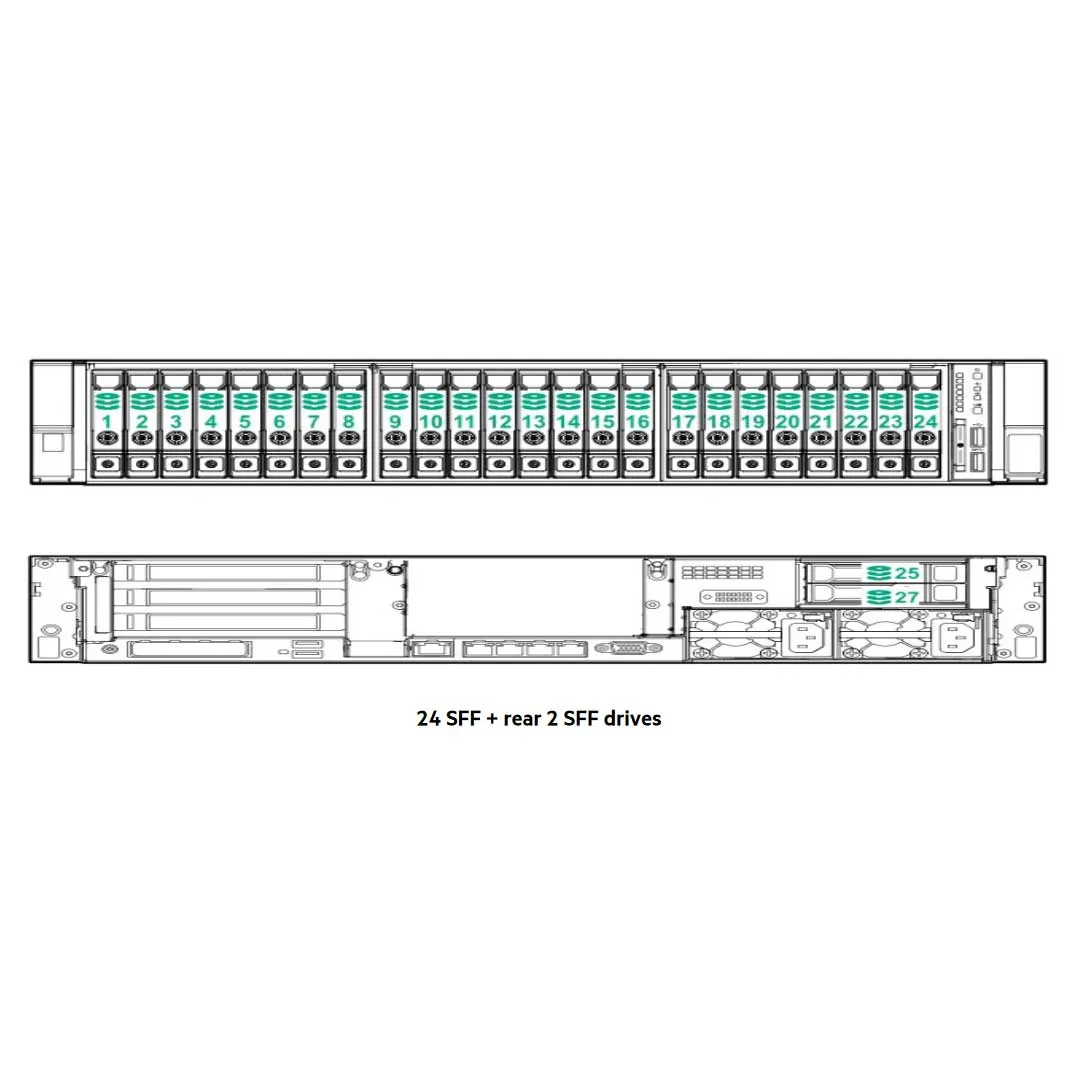 HPE ProLiant DL380 Gen11 24SFF NC CTO Server