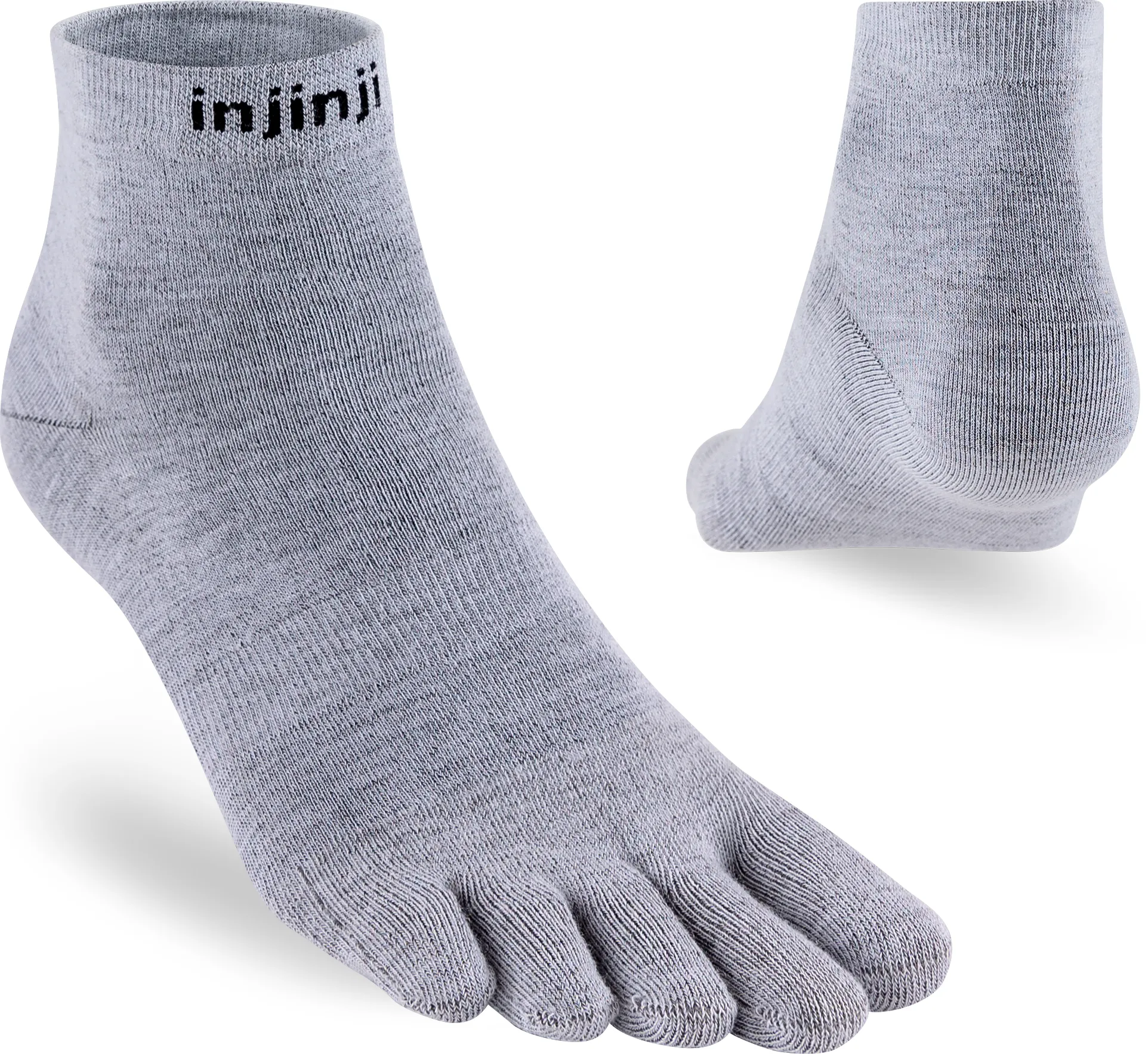 Injinji Liner Mini Crew Crew Mens Heather Grey