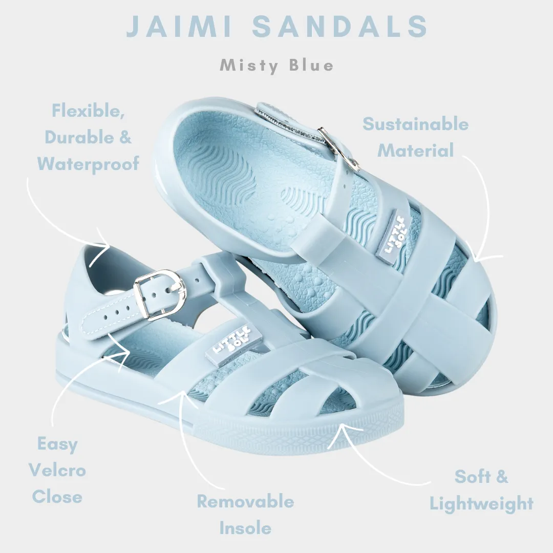 Jaimi Jelly Beach Sandal - Misty Blue