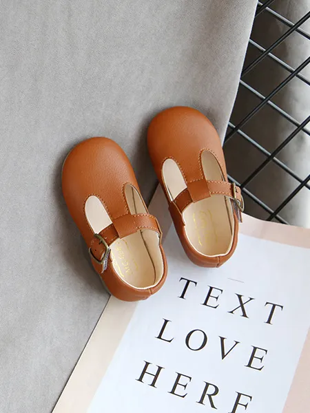 Just Adorable T Strap Buckle Flats by Liv and Mia