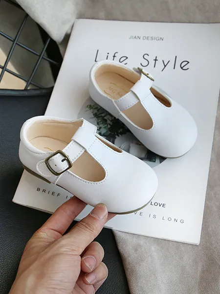 Just Adorable T Strap Buckle Flats by Liv and Mia