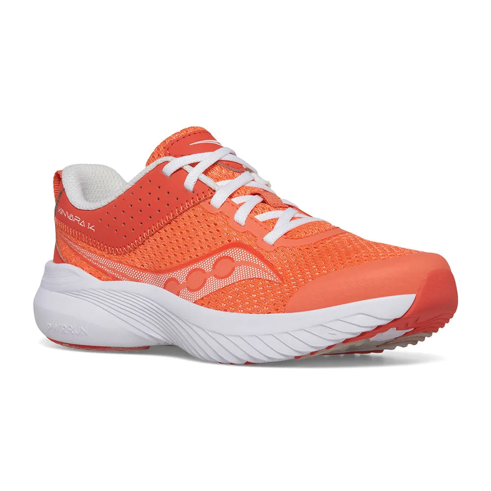 Kinvara 14 Kid's Lace Running Shoe - Coral