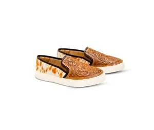 Kryptun Western Hand-Tooled Sneakers