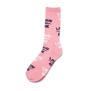 Lakai Or Die Crew One Size Sock - Pink