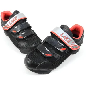 Lake CX 120 Black/Red MTB Cycling Shoes Size 39