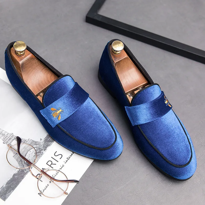 Large British college style small leather shoes trend all kinds of students' casual shoes Korean bean shoes small bee shoes