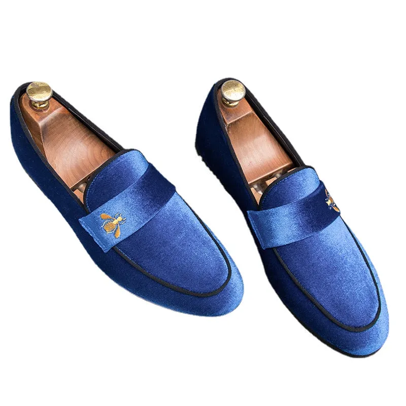 Large British college style small leather shoes trend all kinds of students' casual shoes Korean bean shoes small bee shoes