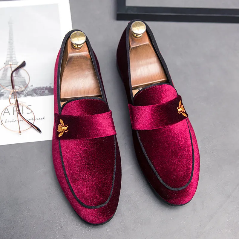 Large British college style small leather shoes trend all kinds of students' casual shoes Korean bean shoes small bee shoes