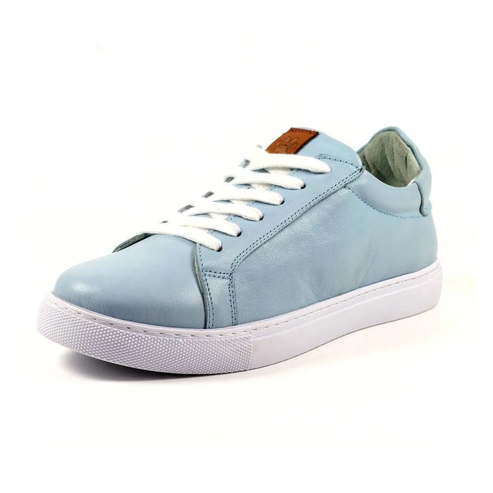 Lazy Dogs DLD003 Piper Ladies Light Blue Leather Lace Up Shoes