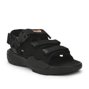 Leap7x By Liberty Men PEDRO-M Black Sporty Casual Sandal