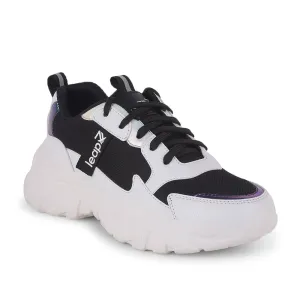 Leap7x Casual Black Lacing Shoes For Women JIMNY-1E By Liberty