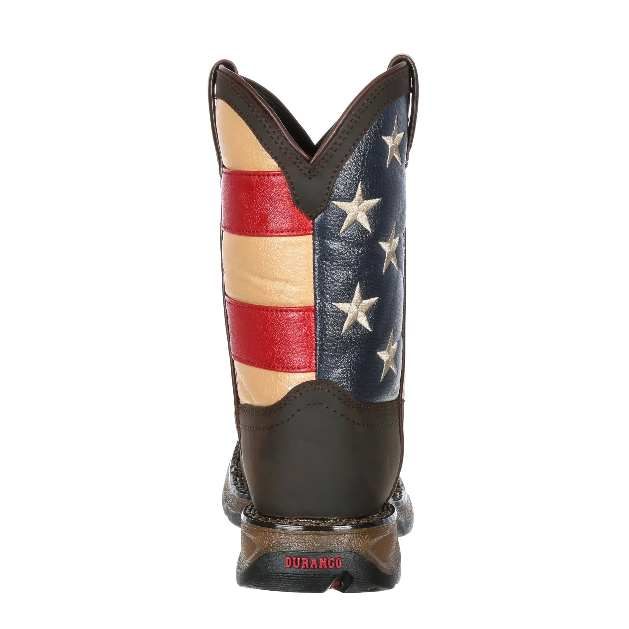 Lil Durango Big Kids Multi-Color Leather Union Flag Cowboy Boots