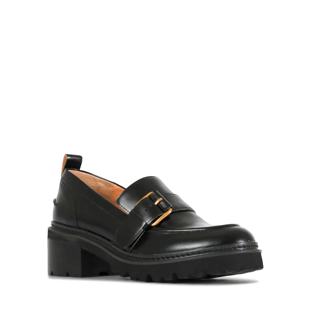 Linn Black Box Leather Loafers - EOS