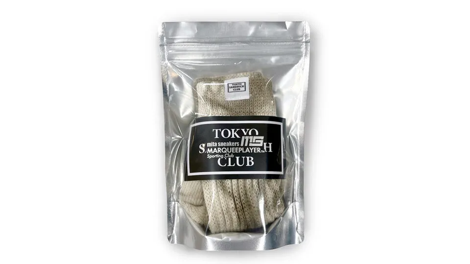 MARQUEE PLAYER HYBRID RIB SOCKS "TOKYO SANDWICH CLUB x MARQUEE PLAYER x mita sneakers" COFFEE