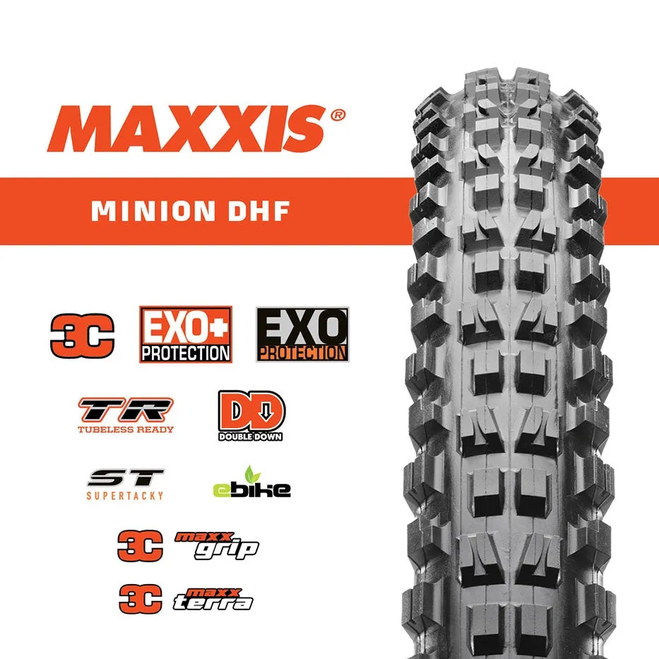 MAXXIS Minion DHF 29 x 2.5 WT 3C/EXO /TR/Maxx Grip Black