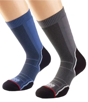 MEN'S 1000 MILE SINGLE LAYERED TREK SOCK TWIN PACK