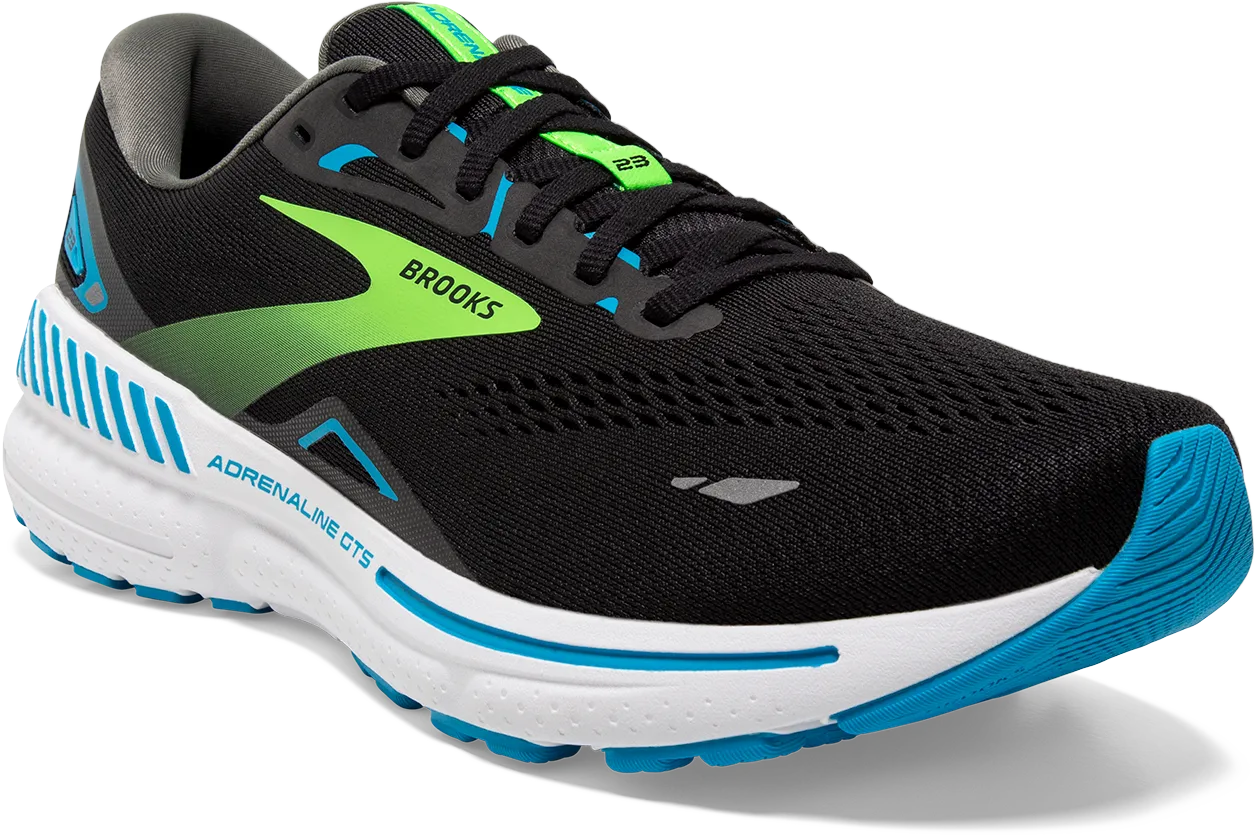 Men's Adrenaline GTS 23 EXTRA WIDE (006 - Black/Hawaiian Ocean/Green)