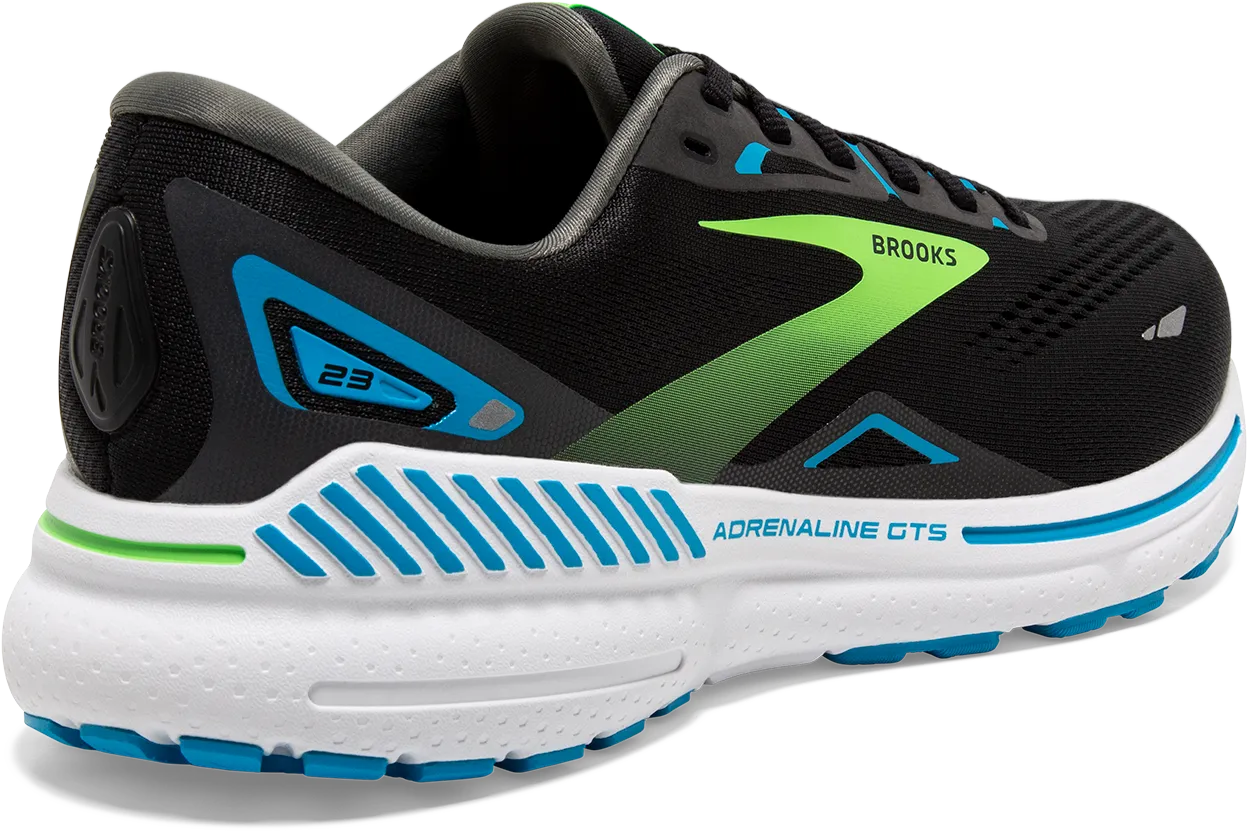 Men's Adrenaline GTS 23 EXTRA WIDE (006 - Black/Hawaiian Ocean/Green)