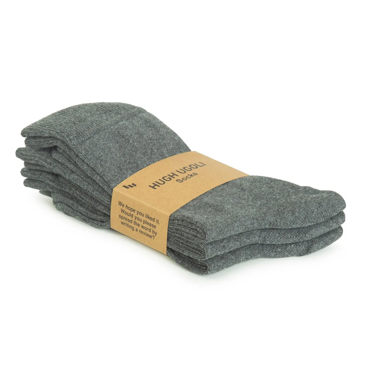 Men's Regenerated Cotton Dress Crew Socks, 3 Pairs