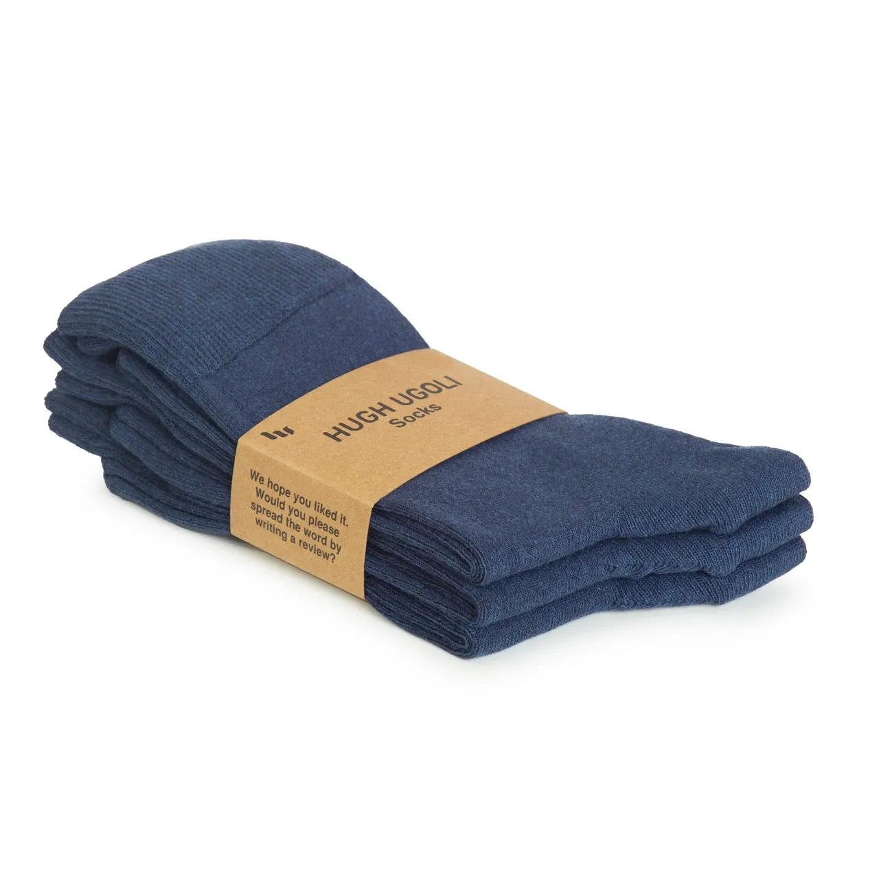 Men's Regenerated Cotton Dress Crew Socks, 3 Pairs