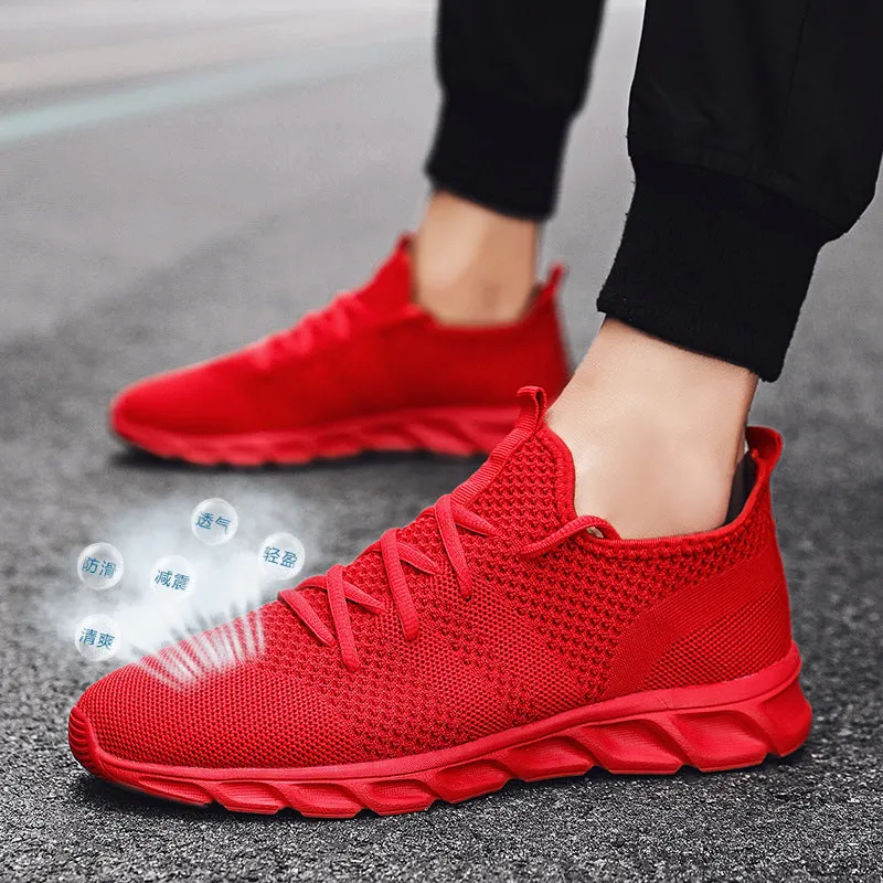 Men's Sneaks plus Size Men's Shoes Summer Mesh Casual Shoes Sports Leisure Shoes