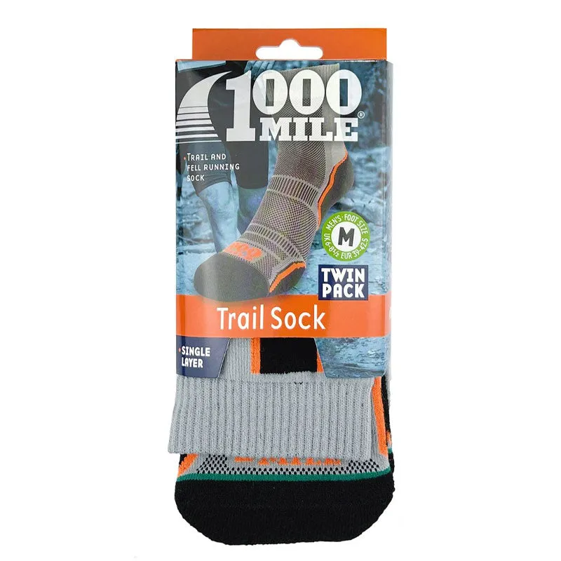 Men's Trail 21 Single Layer Sock Twin Pack - 2265