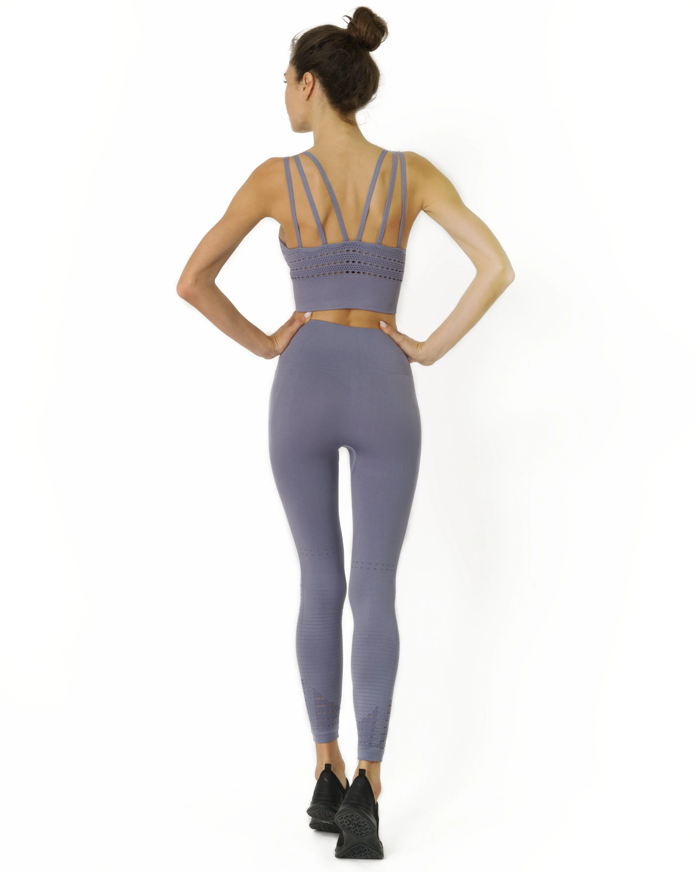 Mesh Seamless Set - Grey Purple