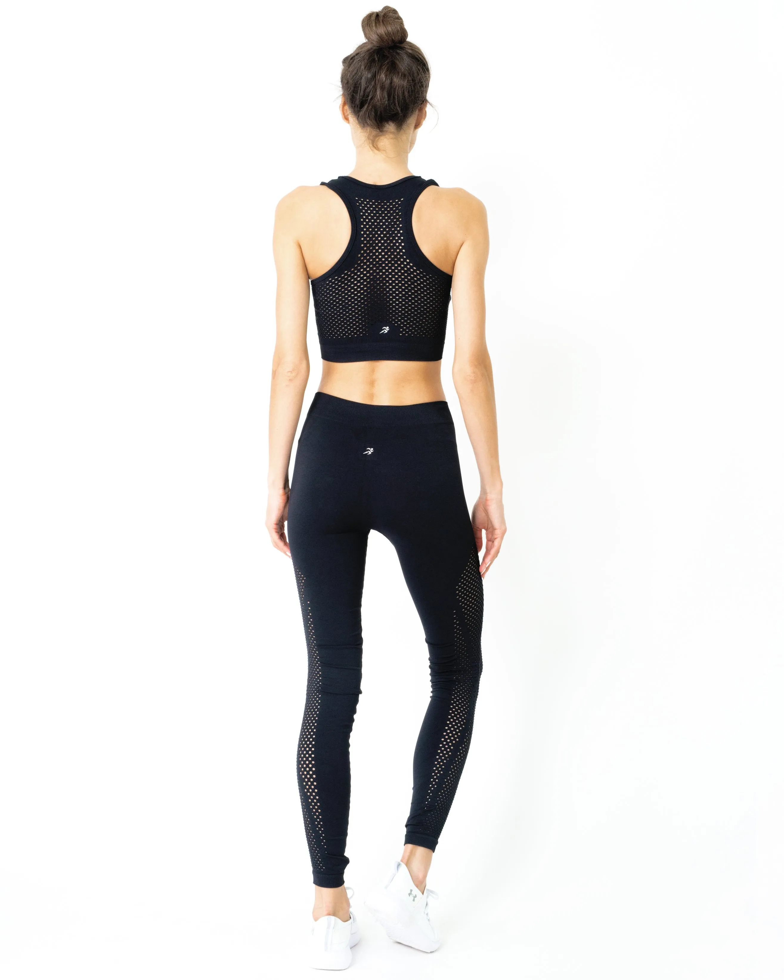 Milano Seamless Sports Bra Black MADE IN ITALY