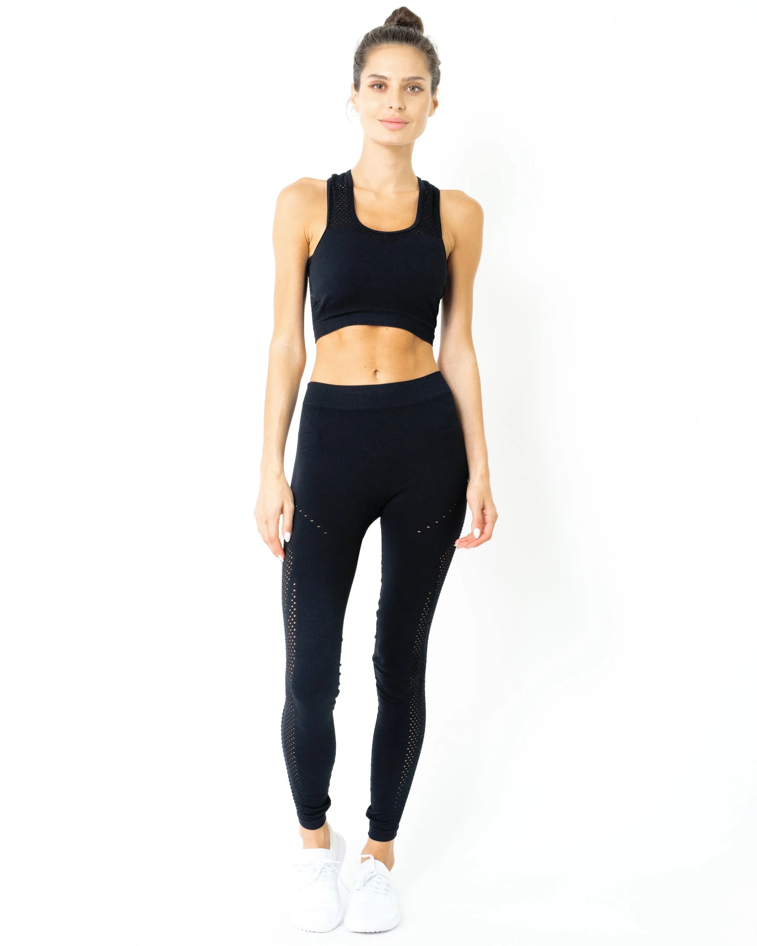 Milano Seamless Sports Bra - Black