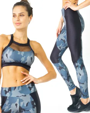 Moisture-Resistant Leggings & Sports Bra Set