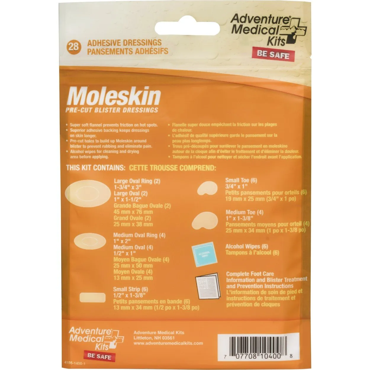 Moleskin Precut Blister Kit