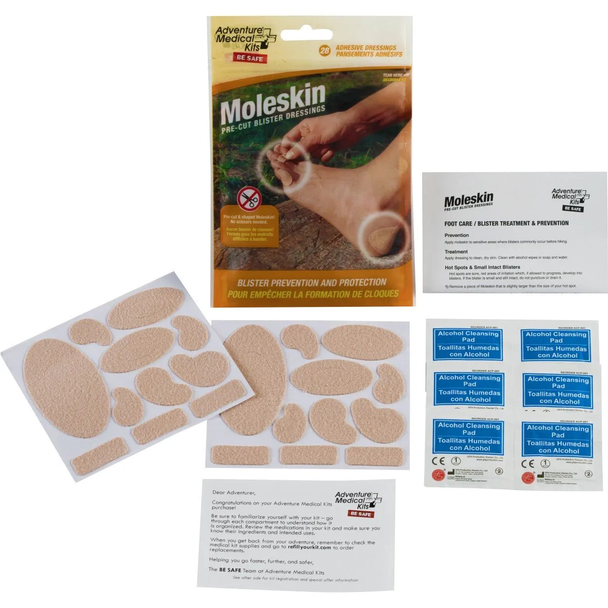 Moleskin Precut Blister Kit