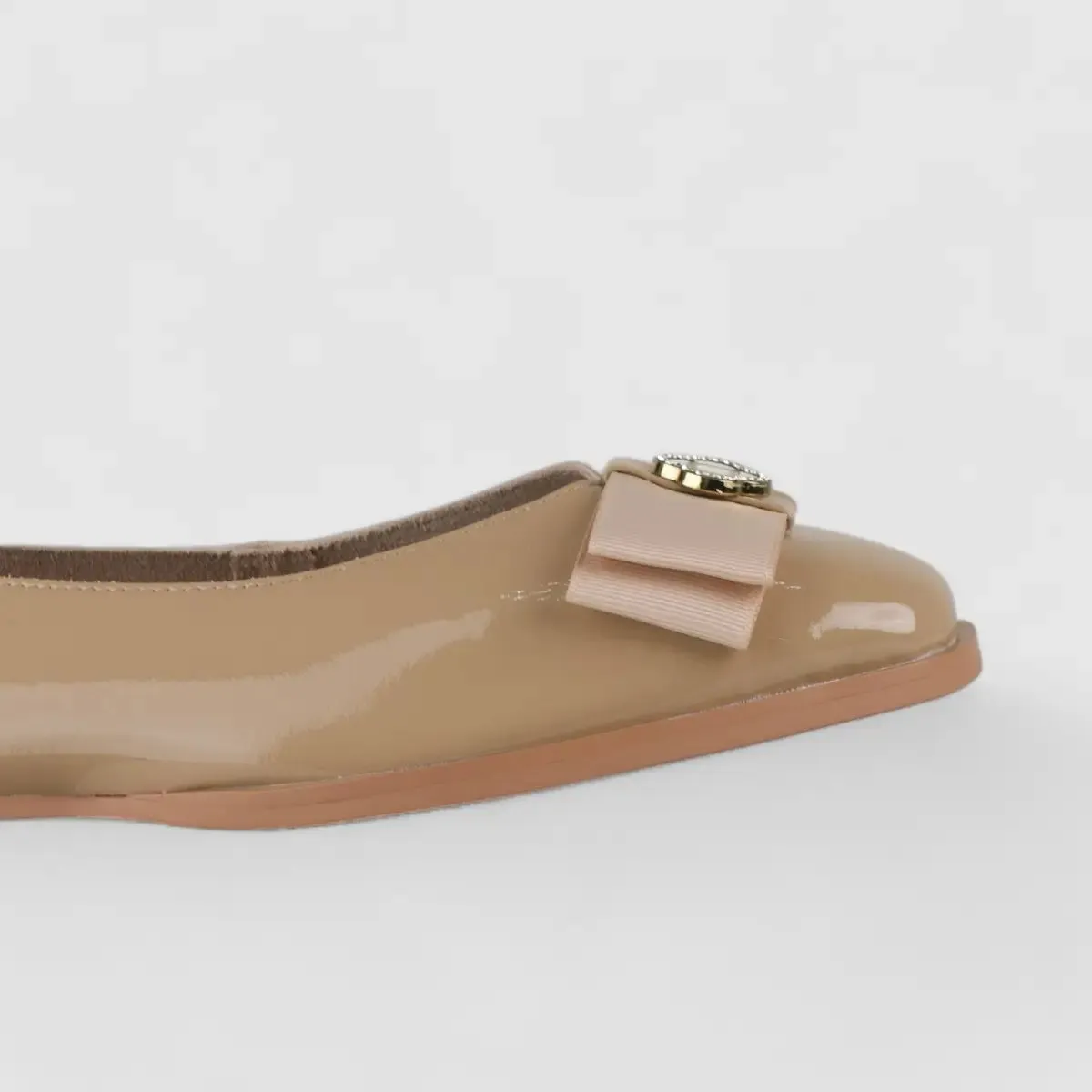 Morbido Ladies Leather Comfort Pump Beige BIL005