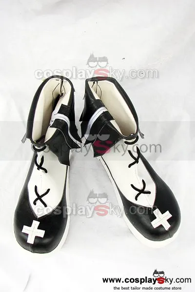 Neverossa Black and White Cosplay Boots Shoes