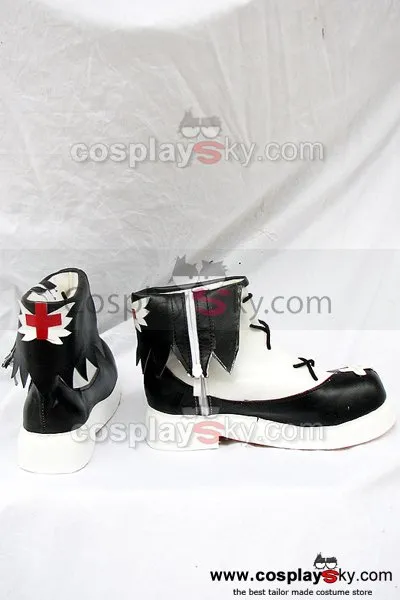 Neverossa Black and White Cosplay Boots Shoes