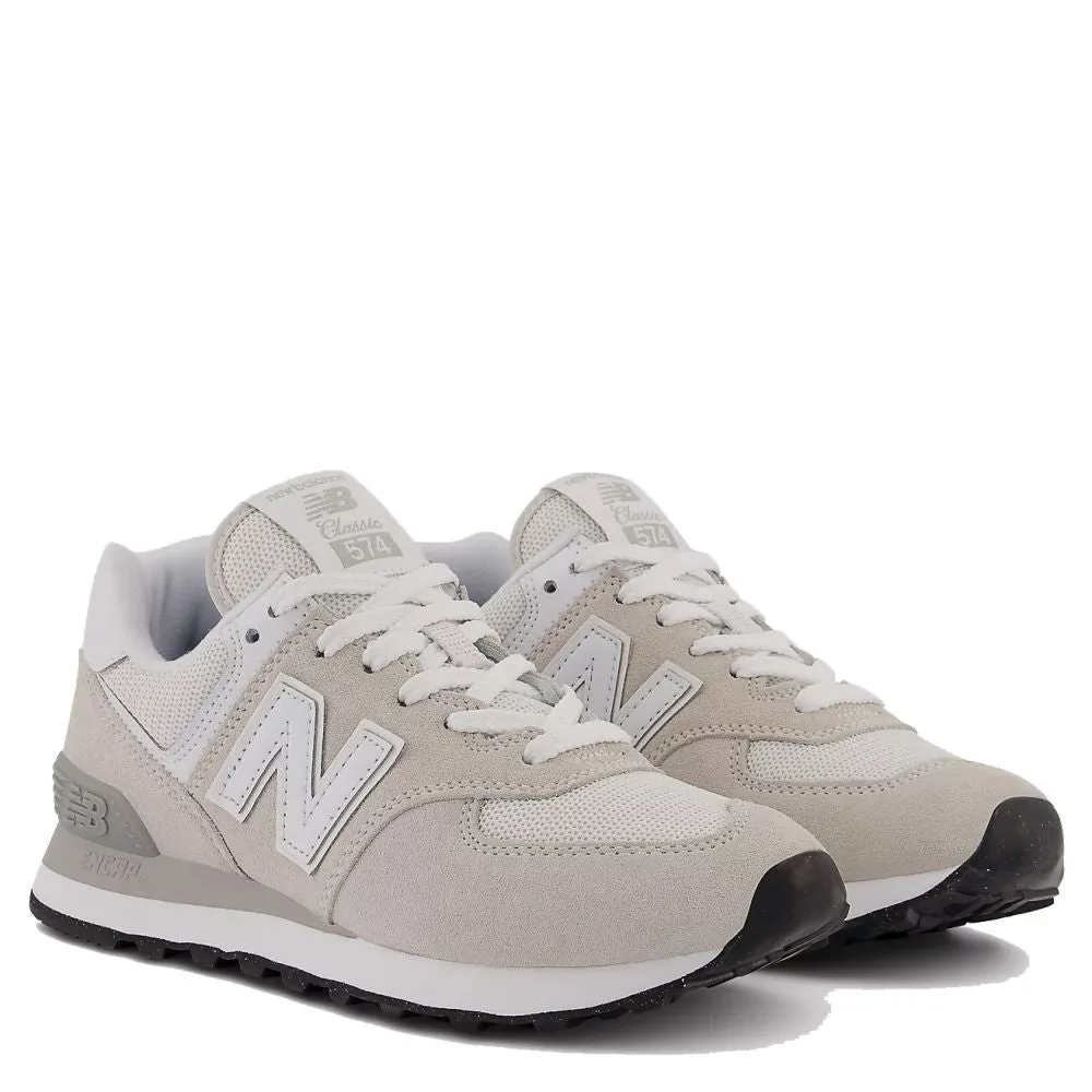 New Balance Women's Leather 574 in Cloud