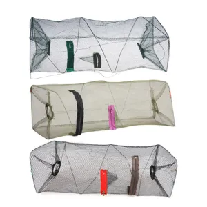 Nylon Mesh Fishing Net Fishnet Bait Trap Cast Dip Net Cage Crab Fish Crawd Shrimp Crayfish Crabs Minnow Fishing Nets Pesca