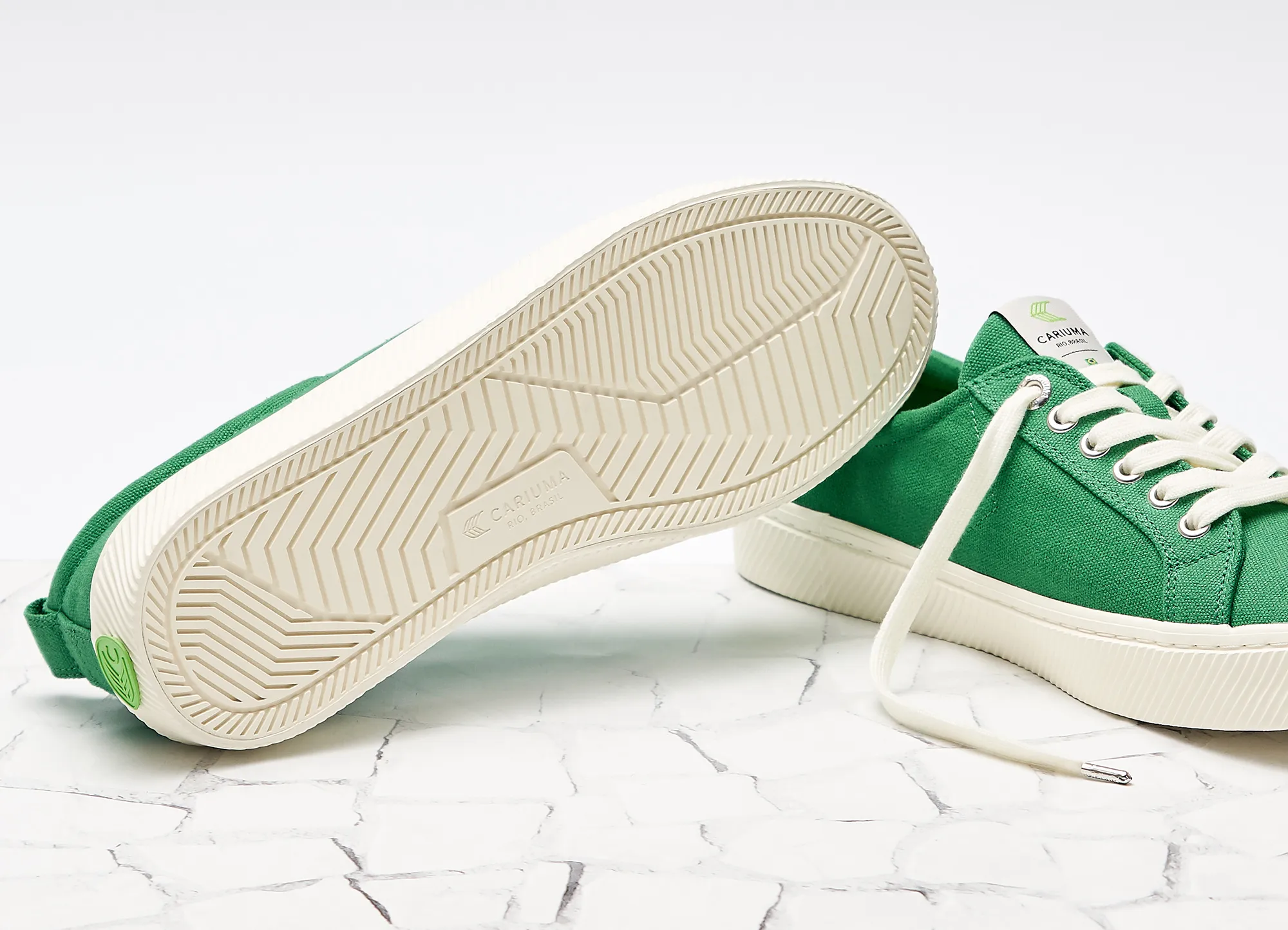 OCA Low Green Canvas Sneaker Women