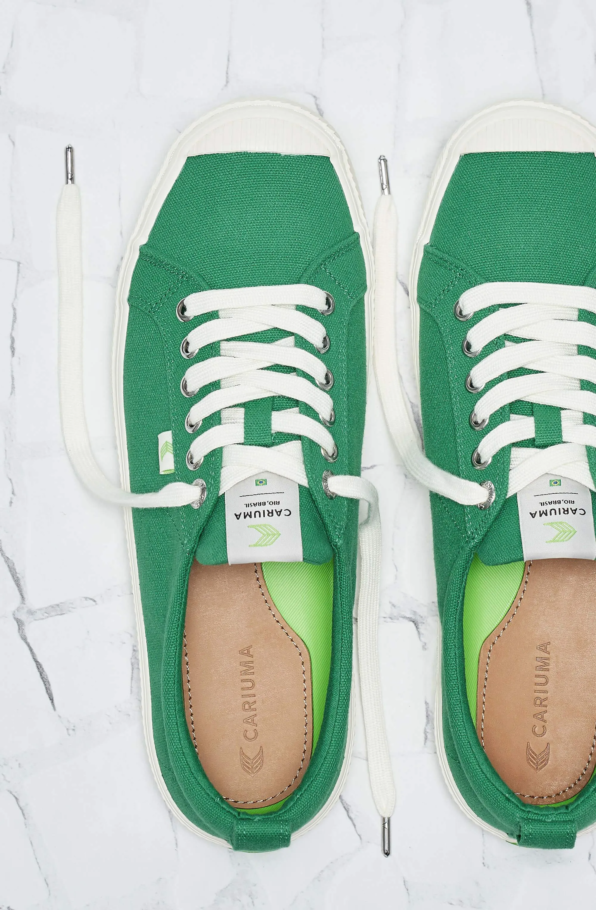 OCA Low Green Canvas Sneaker Women