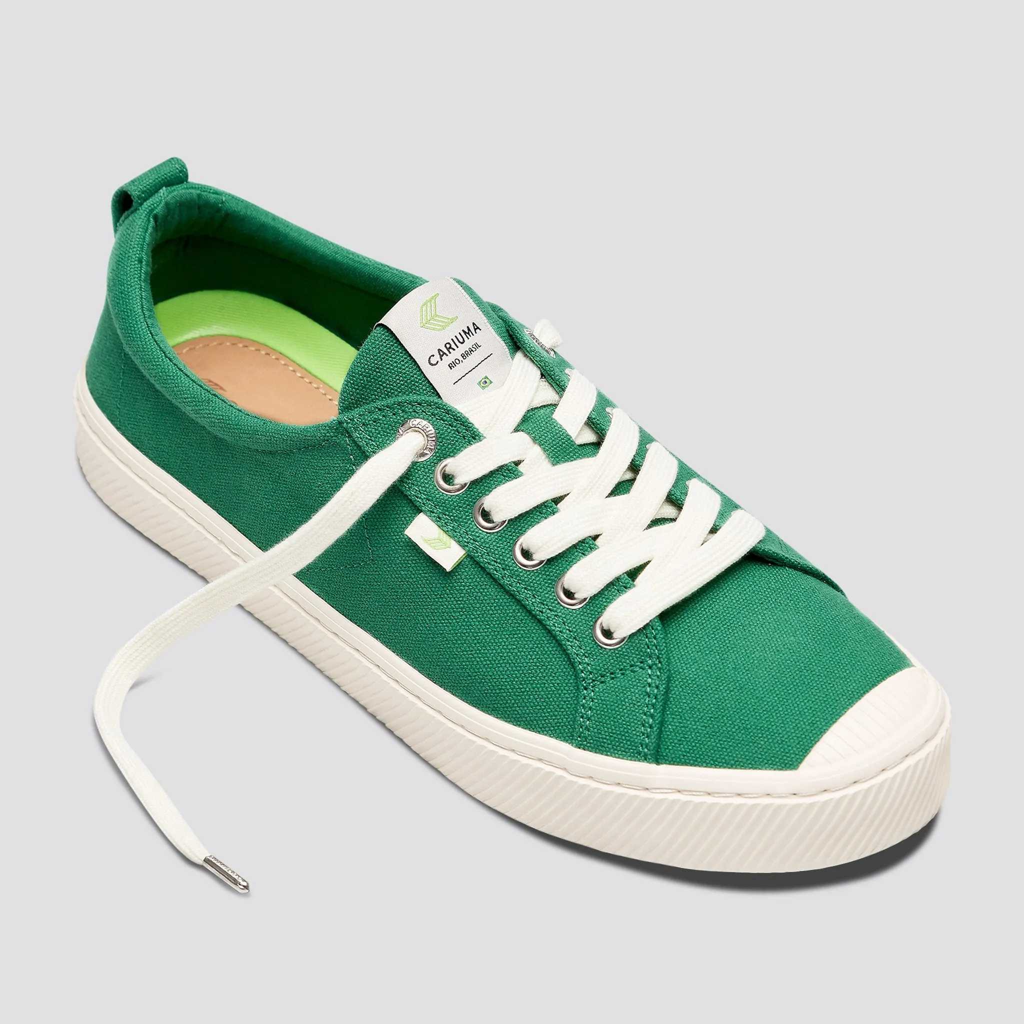 OCA Low Green Canvas Sneaker Women