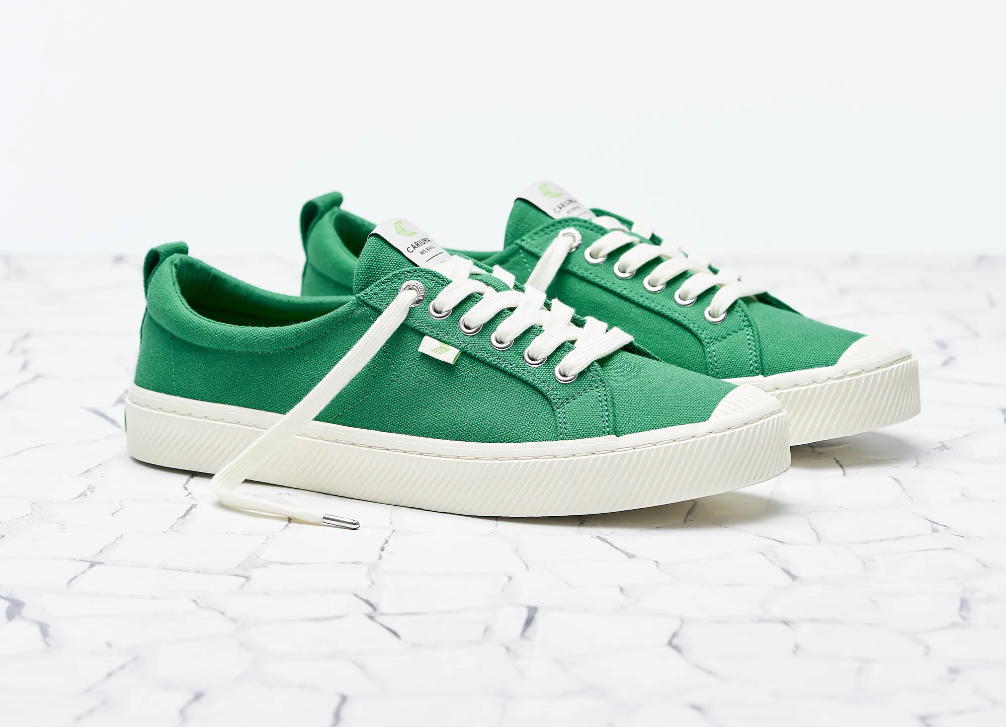 OCA Low Green Canvas Sneaker Women