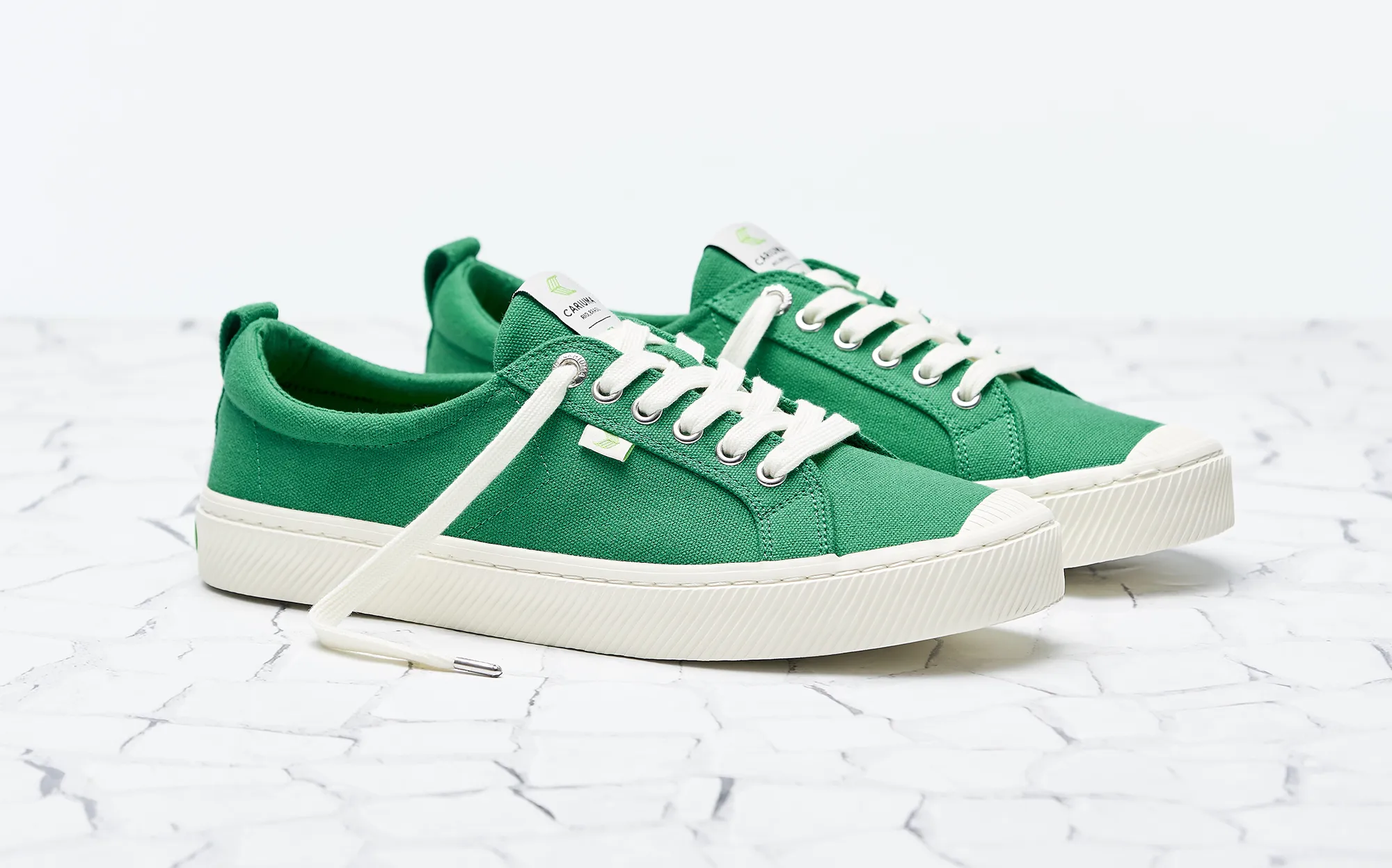 OCA Low Green Canvas Sneaker Women