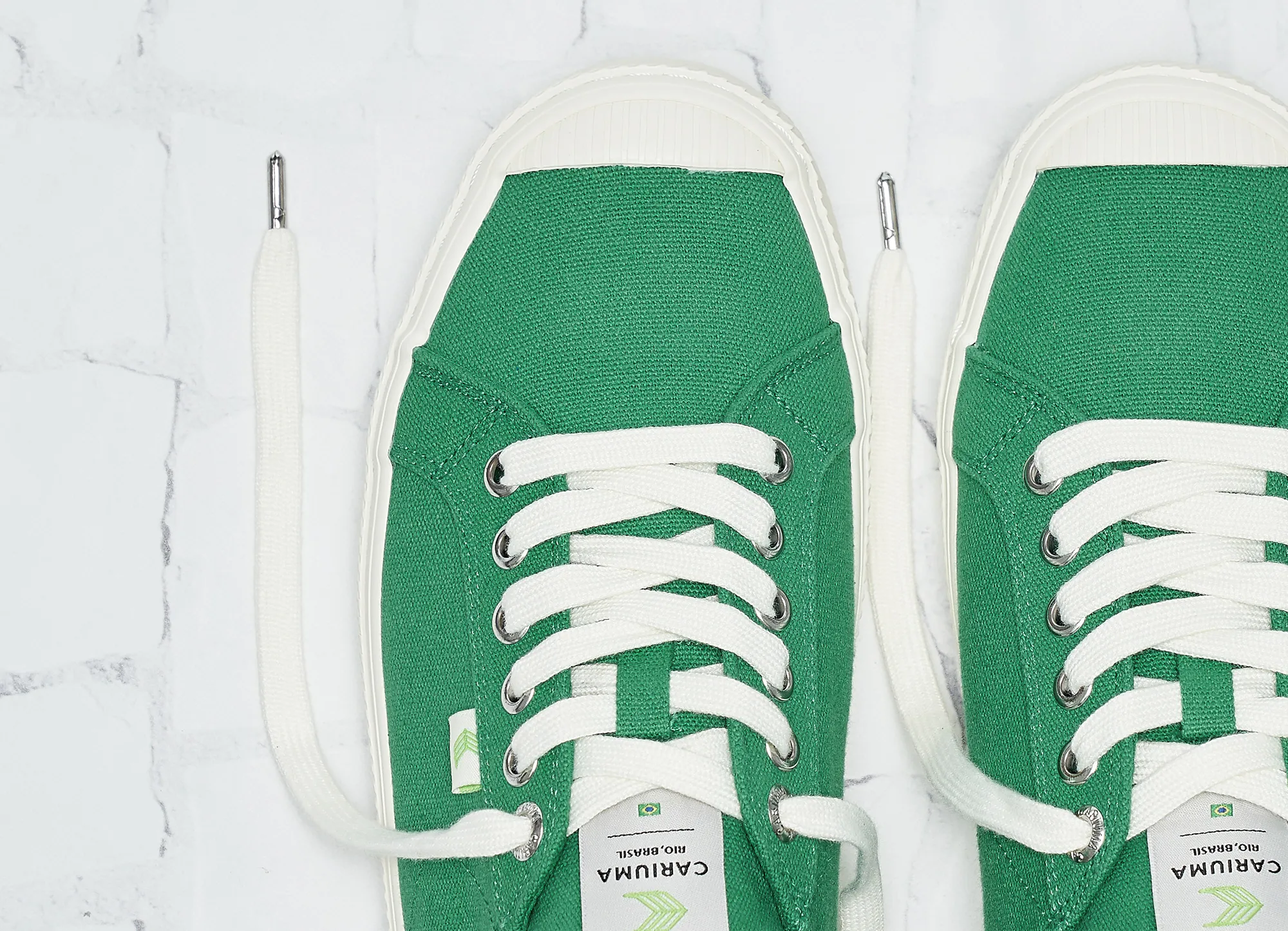 OCA Low Green Canvas Sneaker Women