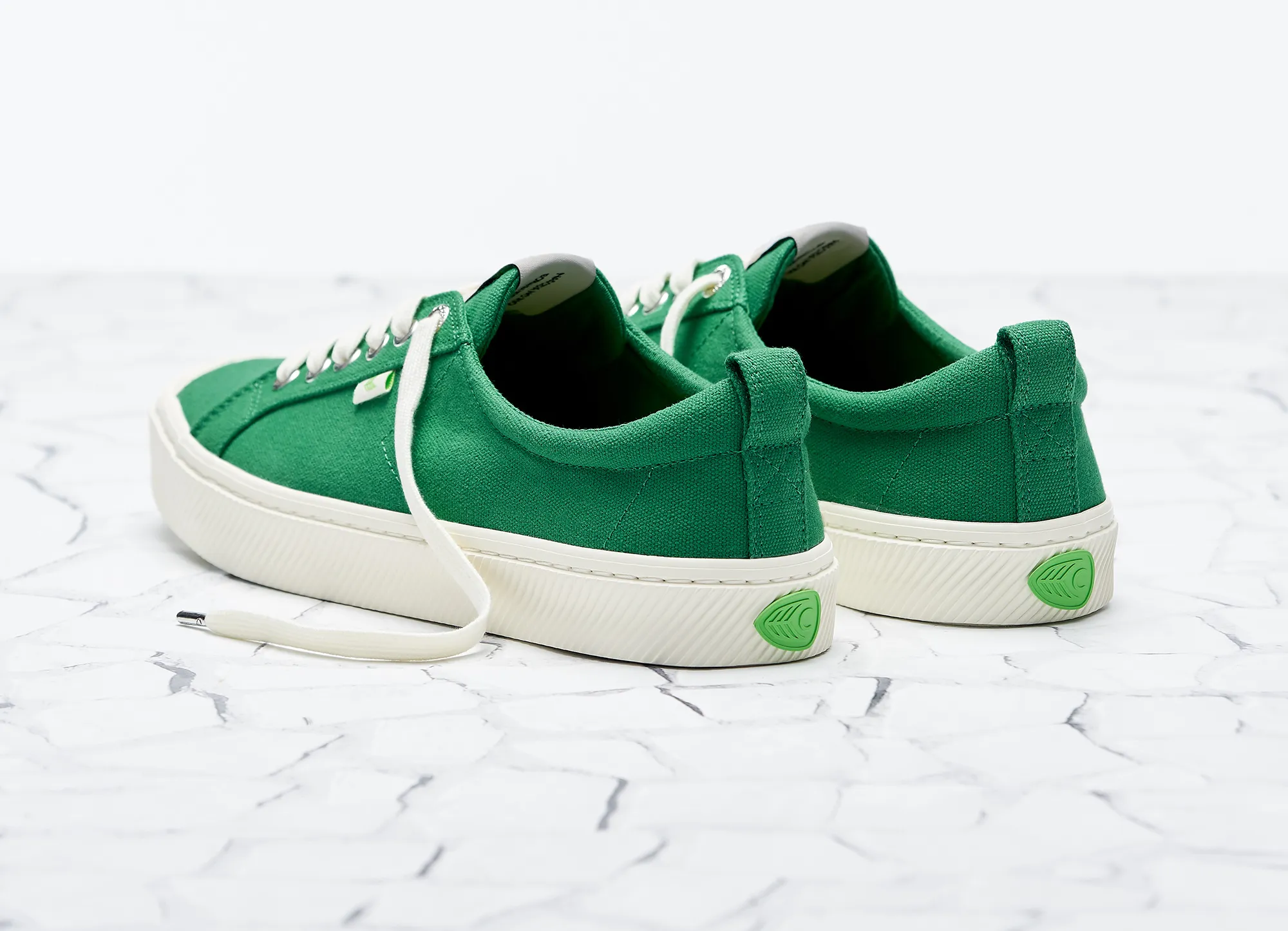 OCA Low Green Canvas Sneaker Women