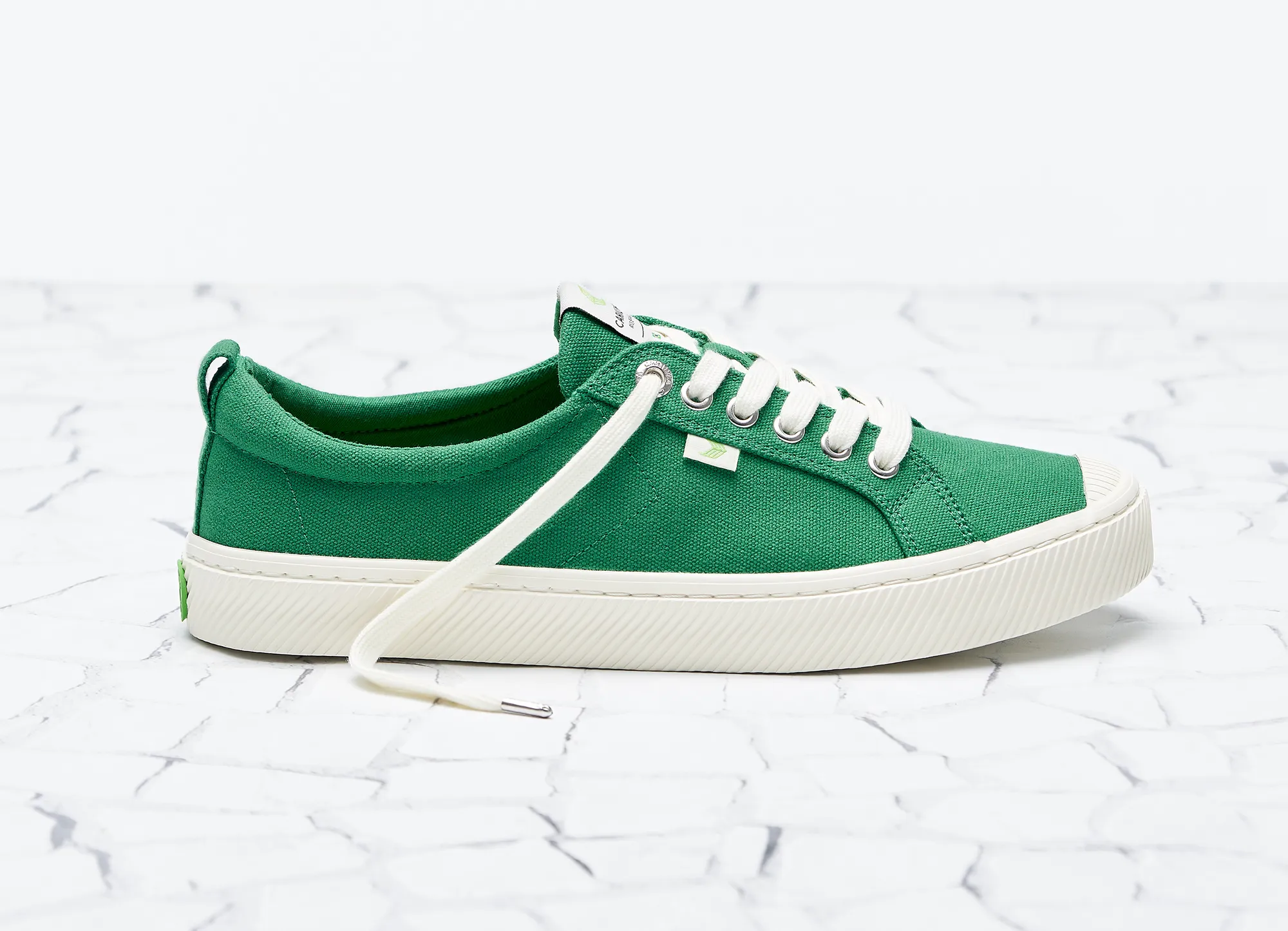 OCA Low Green Canvas Sneaker Women